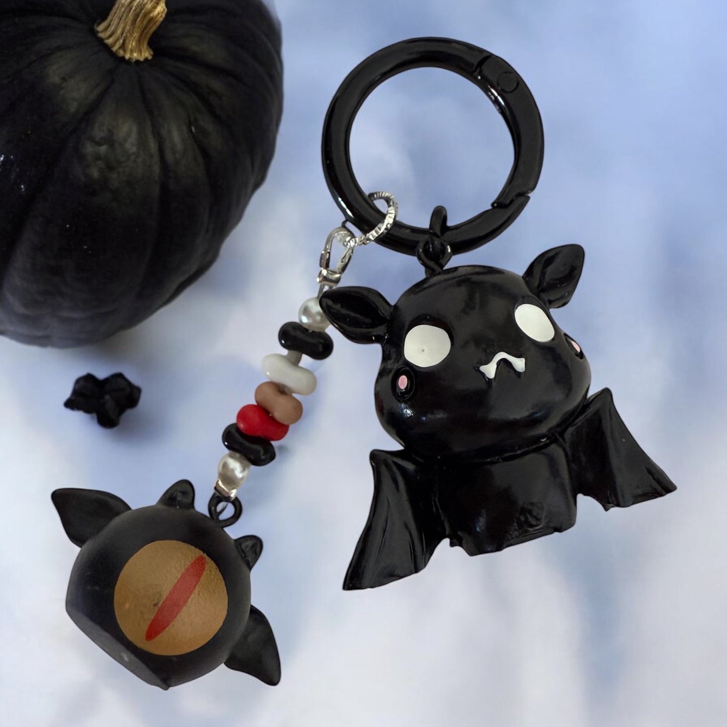 Mysterious Mini Bat Keychain Charm
