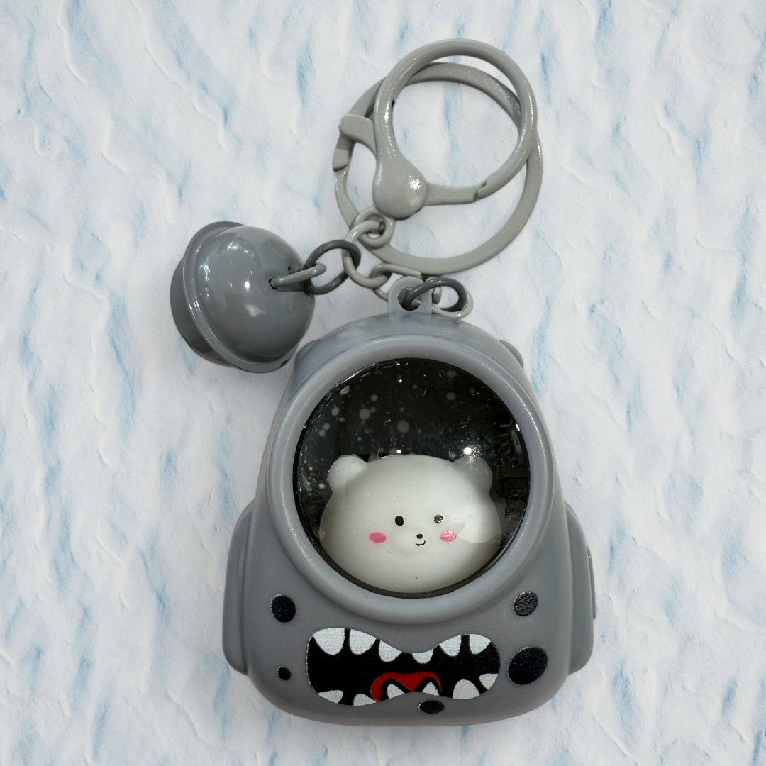 Light-Up Bear & Cat Backpack Keychain