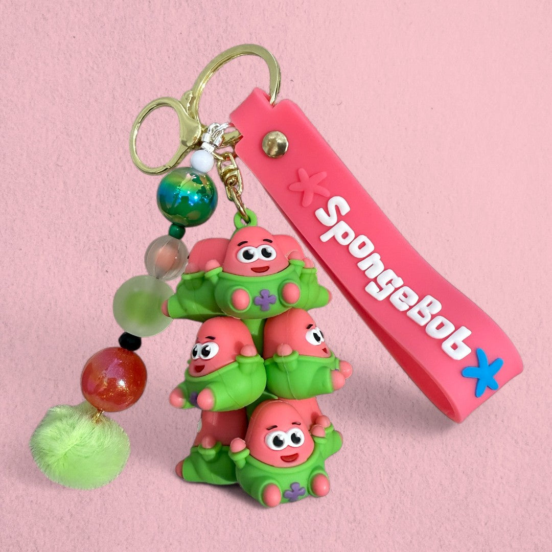 SpongeBob & Patrick Silicone Keychain