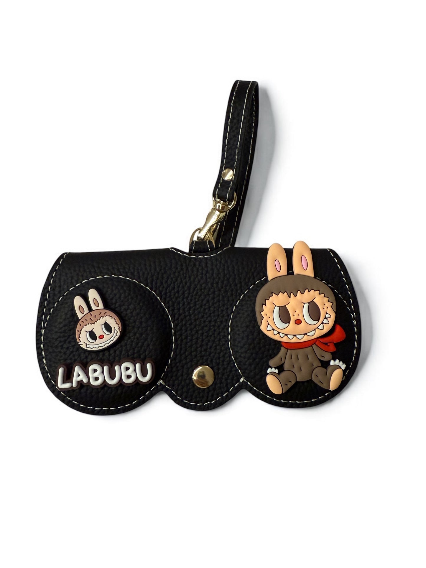 Handmade Leather labubu Glasses Case