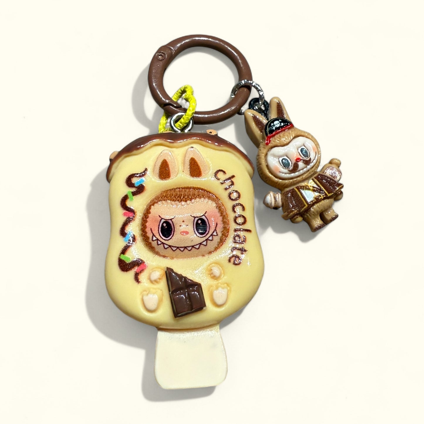 Labubu Popsicle Resin Keychain – Handmade Bag Charm
