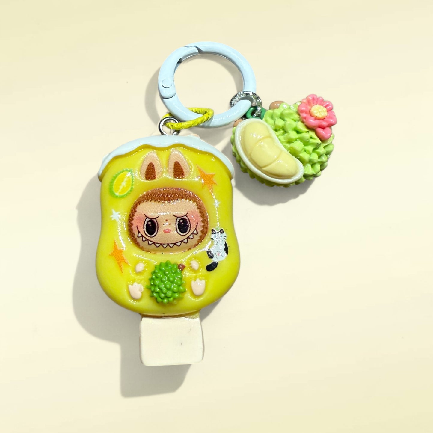Labubu Popsicle Resin Keychain – Handmade Bag Charm