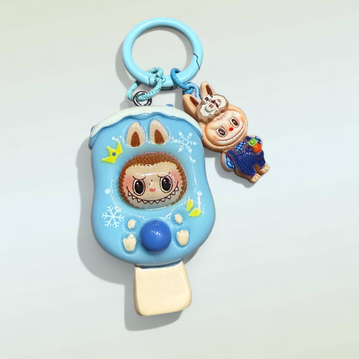 Labubu Popsicle Resin Keychain – Handmade Bag Charm
