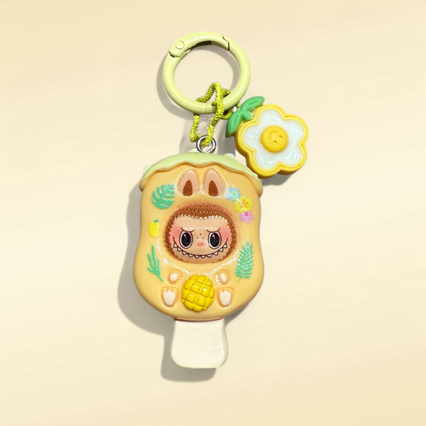 Labubu Popsicle Resin Keychain – Handmade Bag Charm