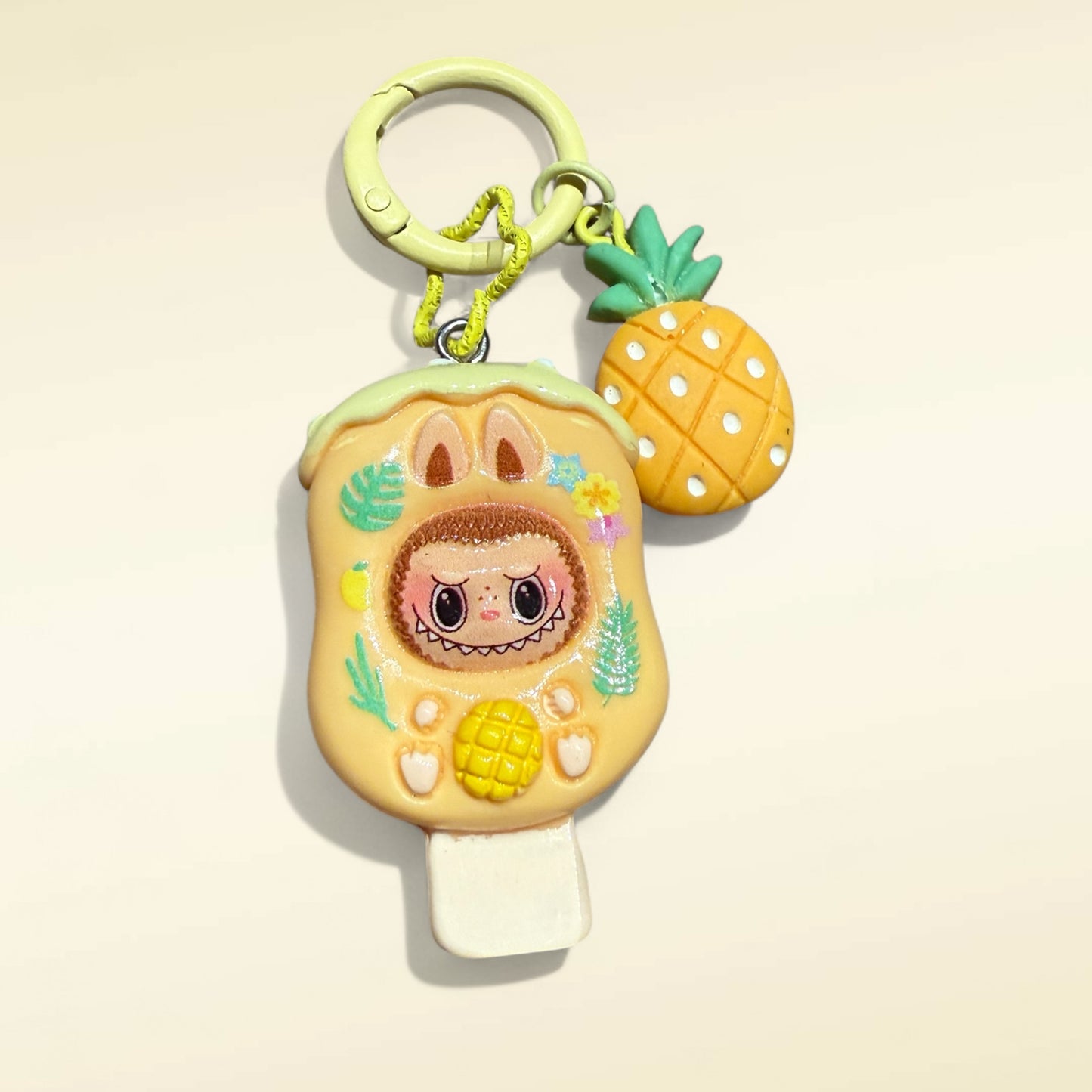 Labubu Popsicle Resin Keychain – Handmade Bag Charm