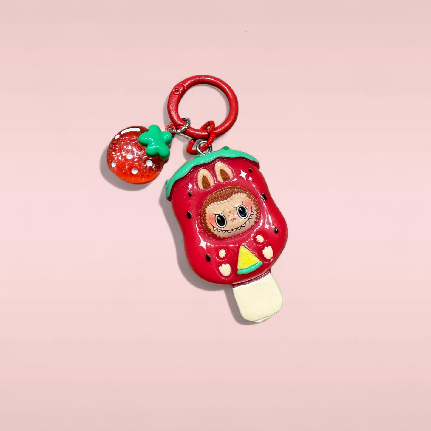 Labubu Popsicle Resin Keychain – Handmade Bag Charm