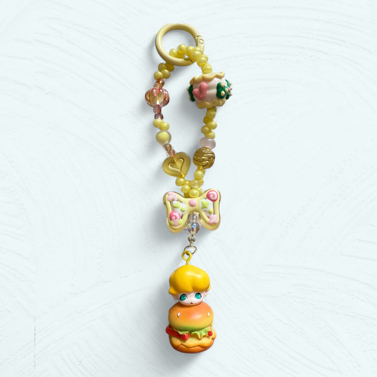 Dimoo Hamburger – Pendentif téléphone & sac fait main