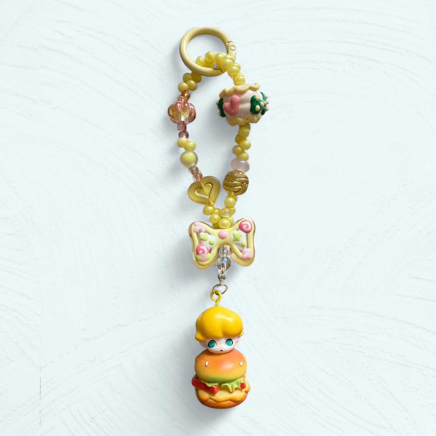 Dimoo Hamburger – Pendentif téléphone & sac fait main
