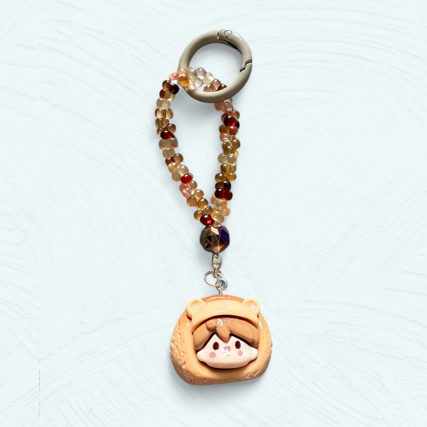 Série Pain Pop Mart — Pendentif perlé fait main