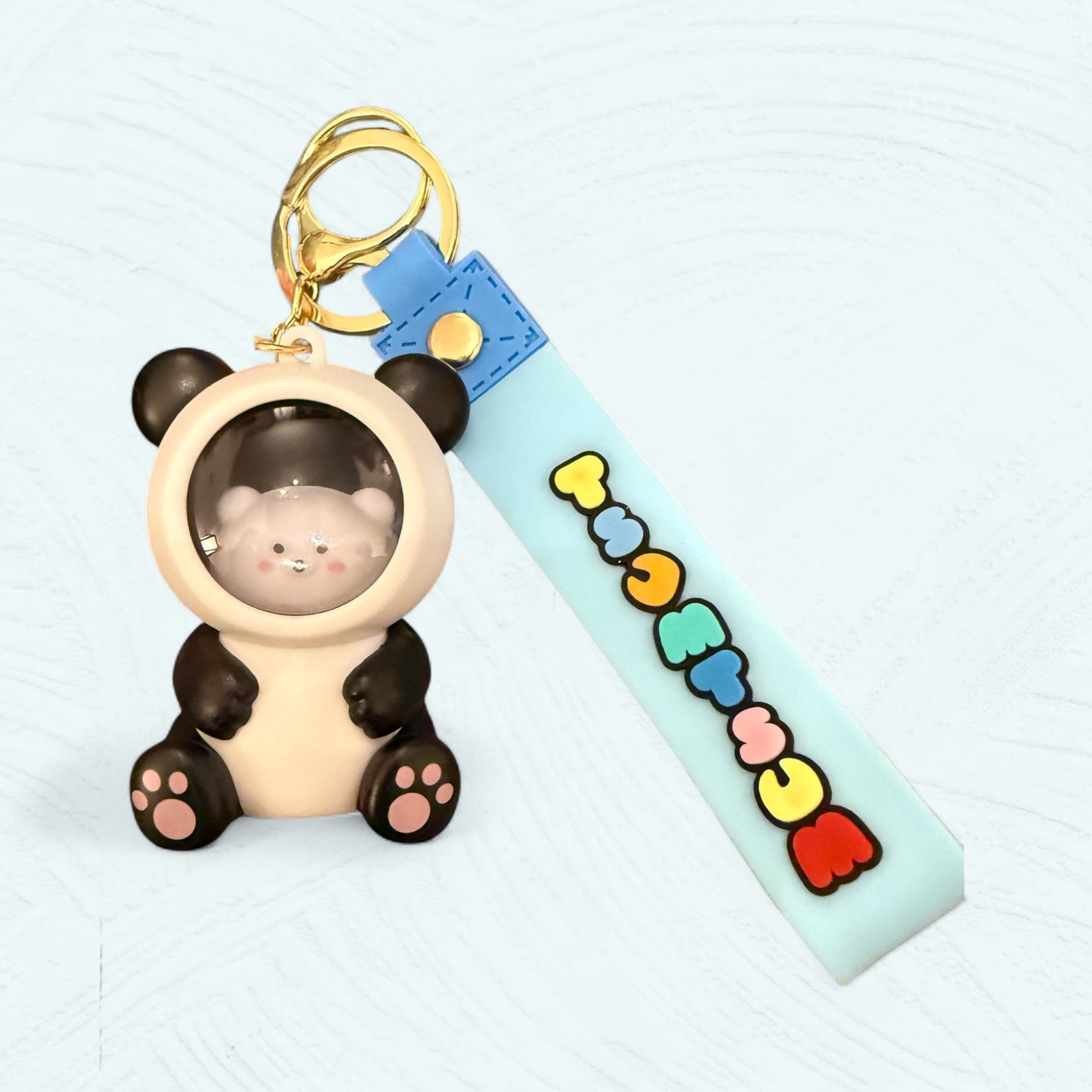 Porte-clés lumineux ourson & chat – 3 couleurs au choix