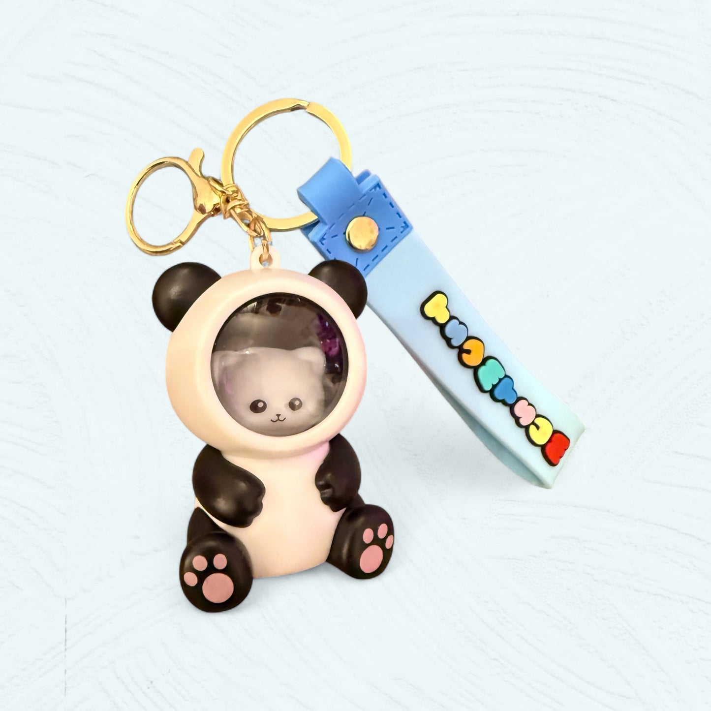 Porte-clés lumineux ourson & chat – 3 couleurs au choix