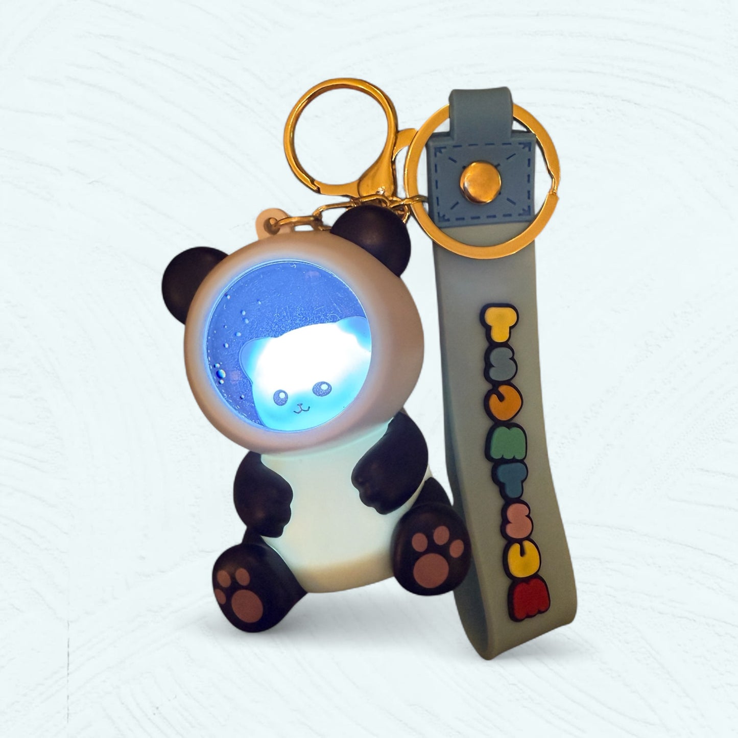 Porte-clés lumineux ourson & chat – 3 couleurs au choix