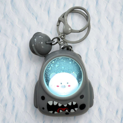 Light-Up Bear & Cat Backpack Keychain