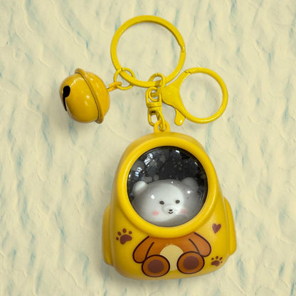 Light-Up Bear & Cat Backpack Keychain