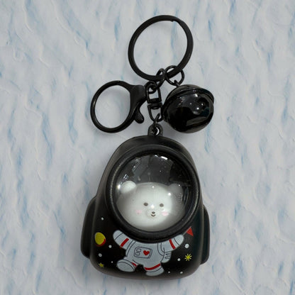 Light-Up Bear & Cat Backpack Keychain