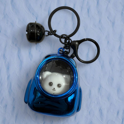 Light-Up Bear & Cat Backpack Keychain