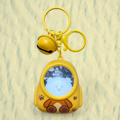 Light-Up Bear & Cat Backpack Keychain