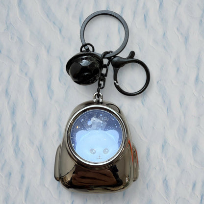 Light-Up Bear & Cat Backpack Keychain