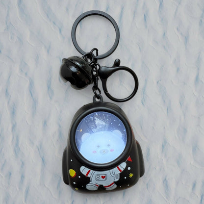 Light-Up Bear & Cat Backpack Keychain