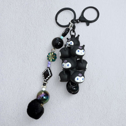 Sanrio Character Stack Keychain – Handmade Beaded Charm