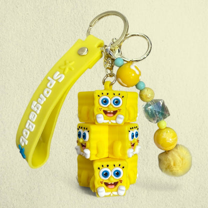 SpongeBob & Patrick Silicone Keychain