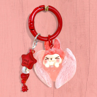 Porte-clés Kiki Angel - Édition Luminescente et Veloutée