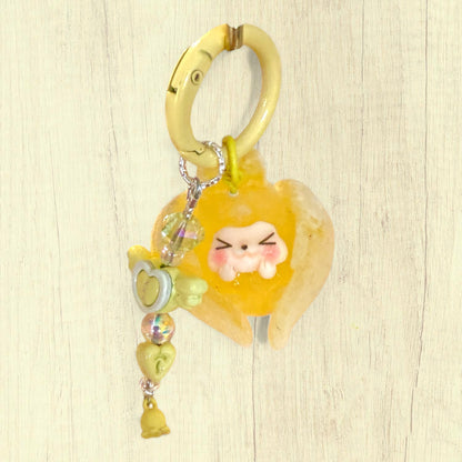 Porte-clés Kiki Angel - Édition Luminescente et Veloutée