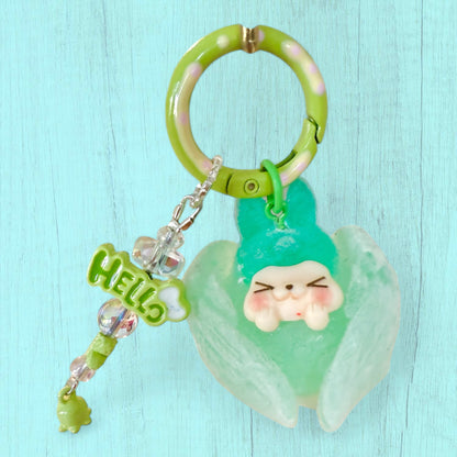 Porte-clés Kiki Angel - Édition Luminescente et Veloutée