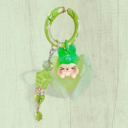 Porte-clés Kiki Angel - Édition Luminescente et Veloutée