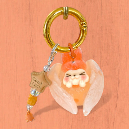 Porte-clés Kiki Angel - Édition Luminescente et Veloutée