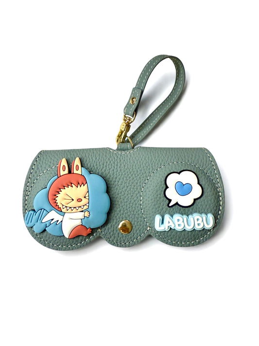 Handmade Leather labubu Glasses Case