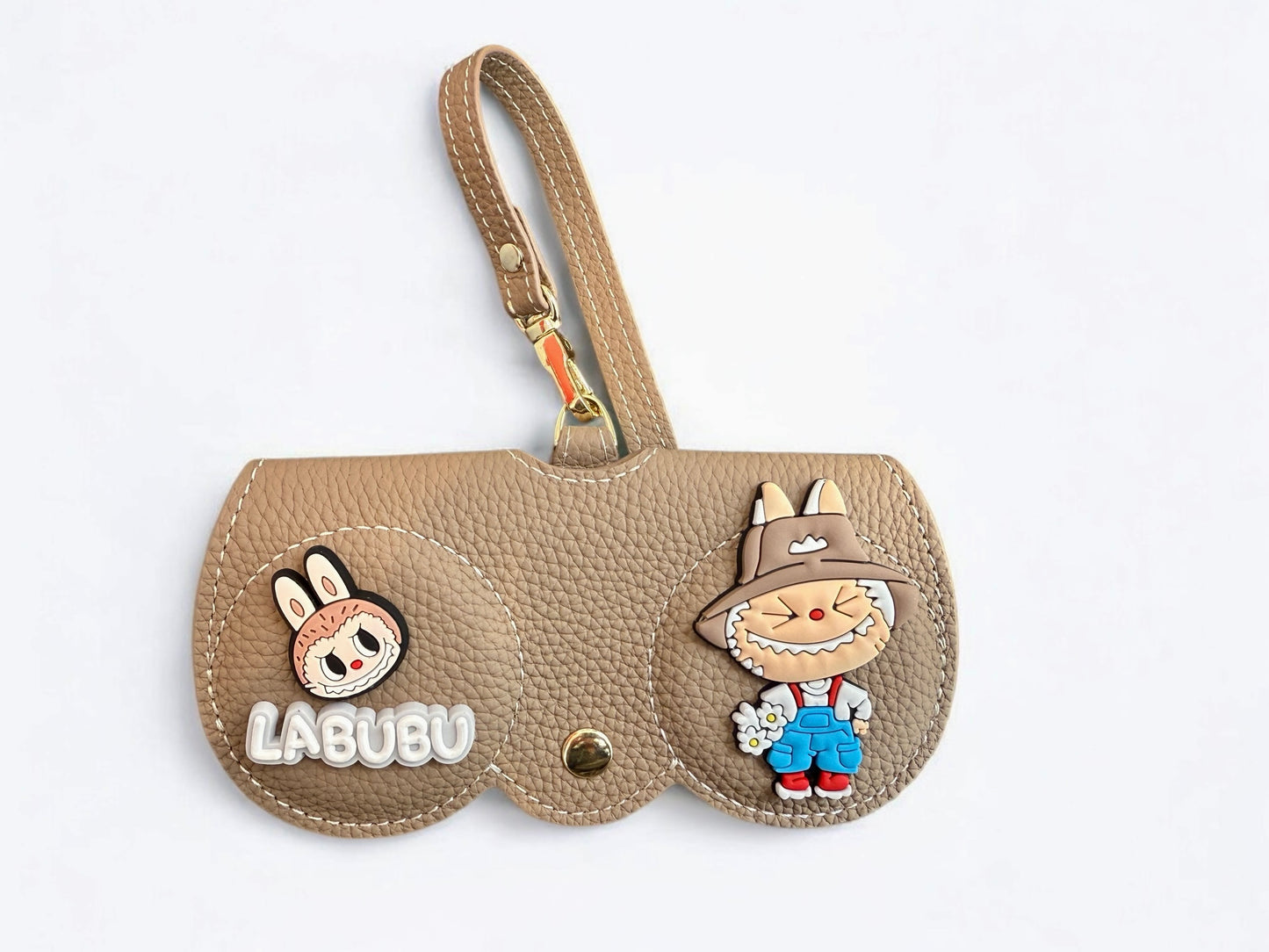 Handmade Leather labubu Glasses Case