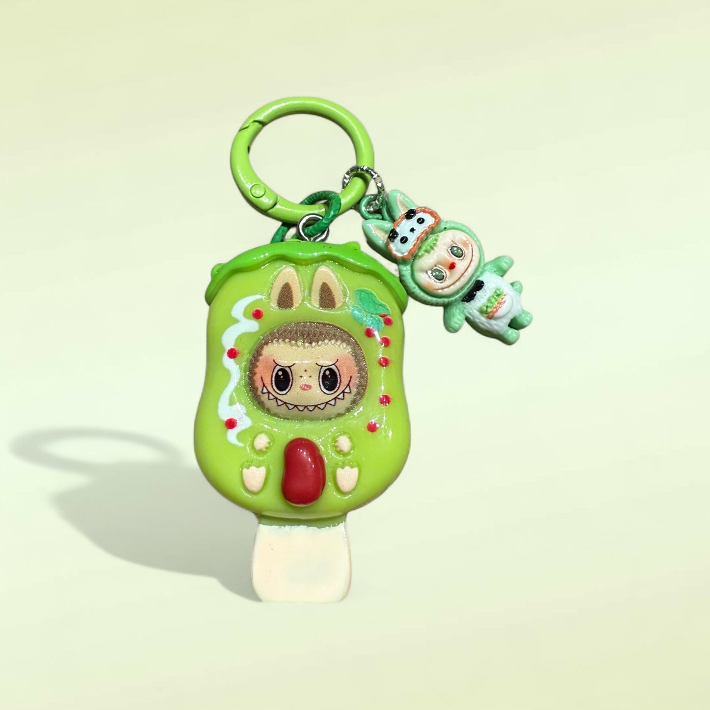 Labubu Popsicle Resin Keychain – Handmade Bag Charm