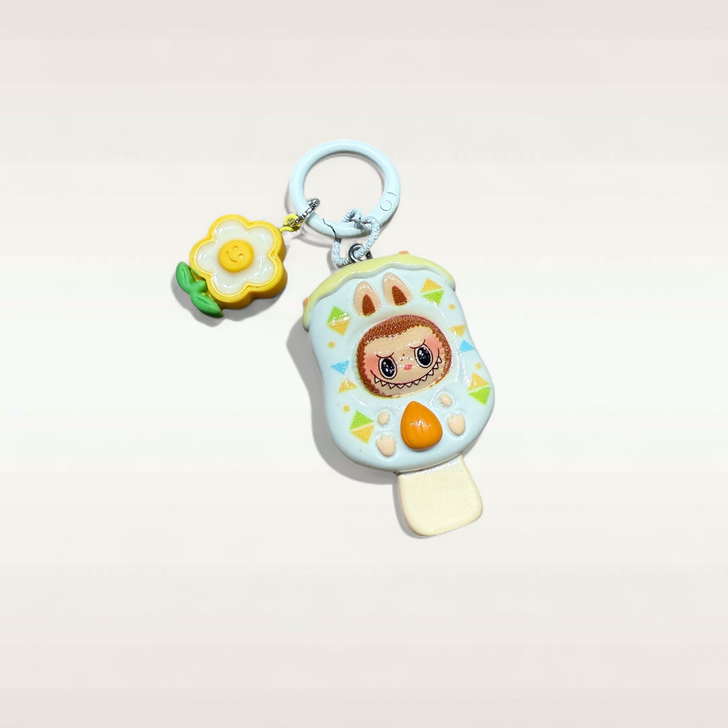 Labubu Popsicle Resin Keychain – Handmade Bag Charm