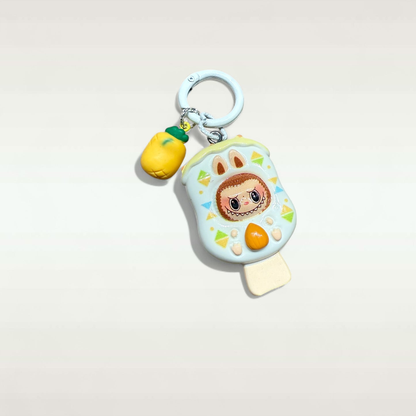 Labubu Popsicle Resin Keychain – Handmade Bag Charm