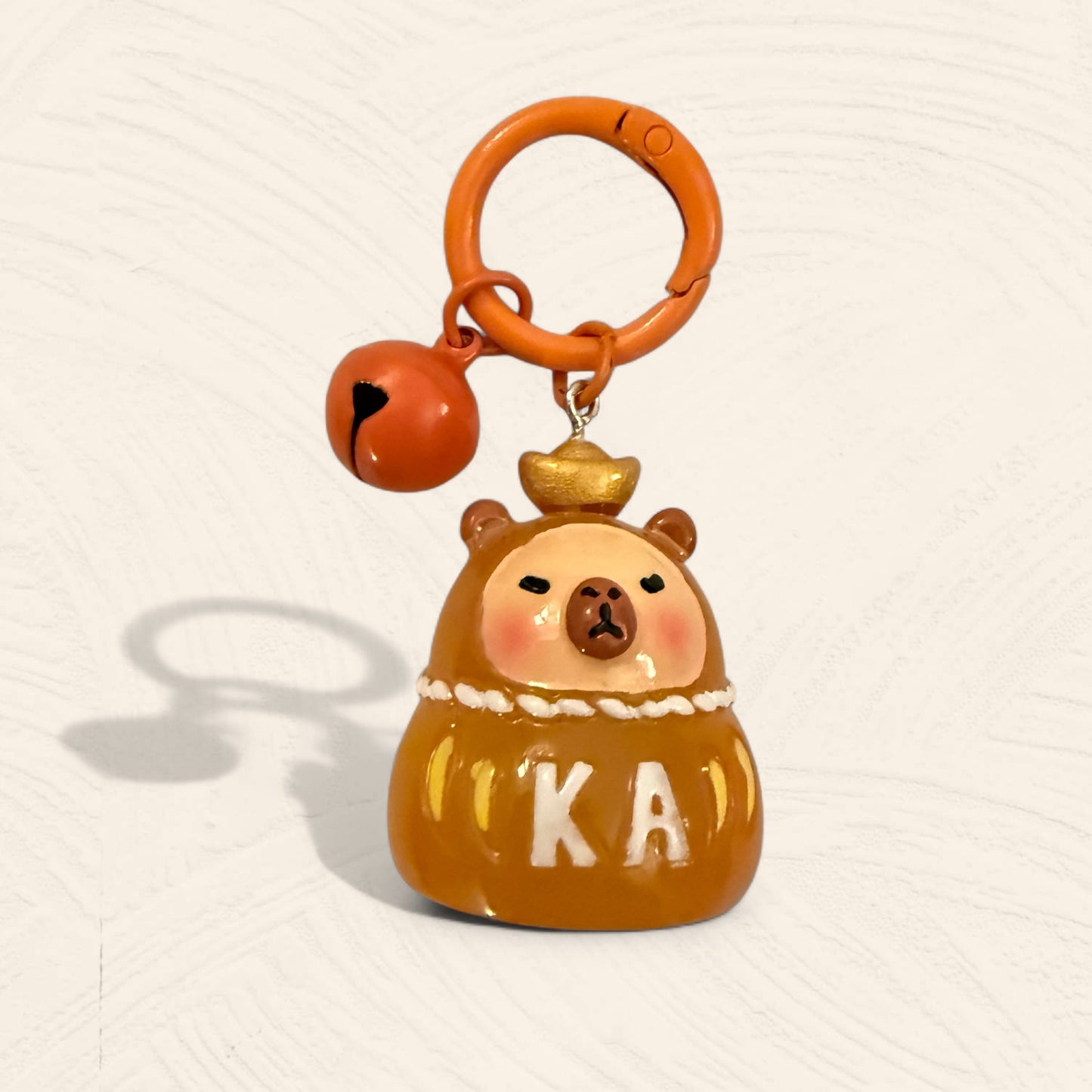 Colorful Capybara Daruma Keychain