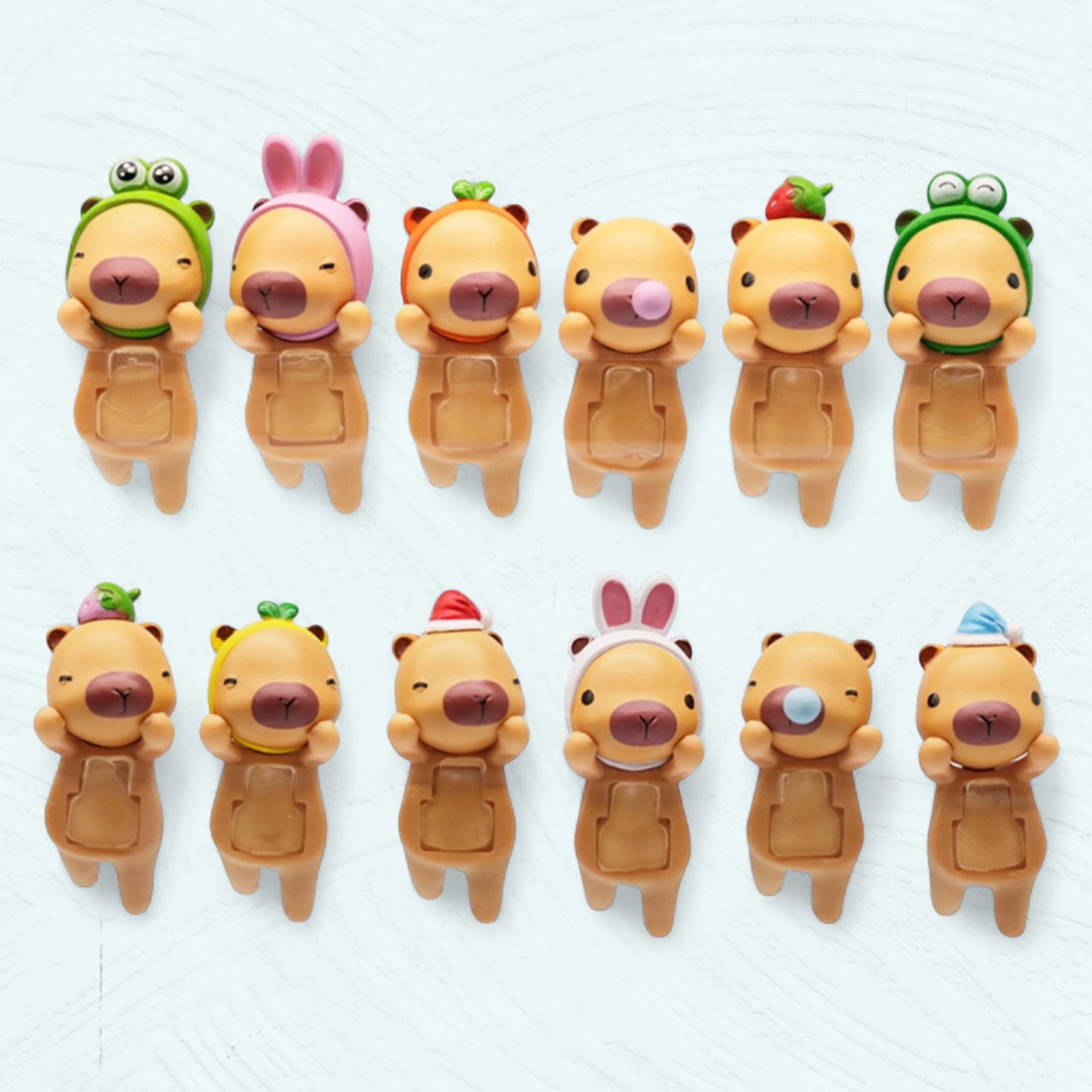Boîte Mystère Capybara Hippers – Marron Clair (6 figurines surprises)