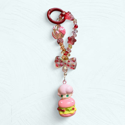 Dimoo Hamburger – Pendentif téléphone & sac fait main