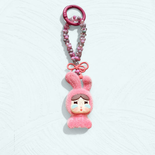 Crybaby Lapin – Porte-clés / Bijou de sac / Accessoire téléphone