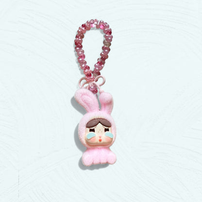 Crybaby Lapin – Porte-clés / Bijou de sac / Accessoire téléphone