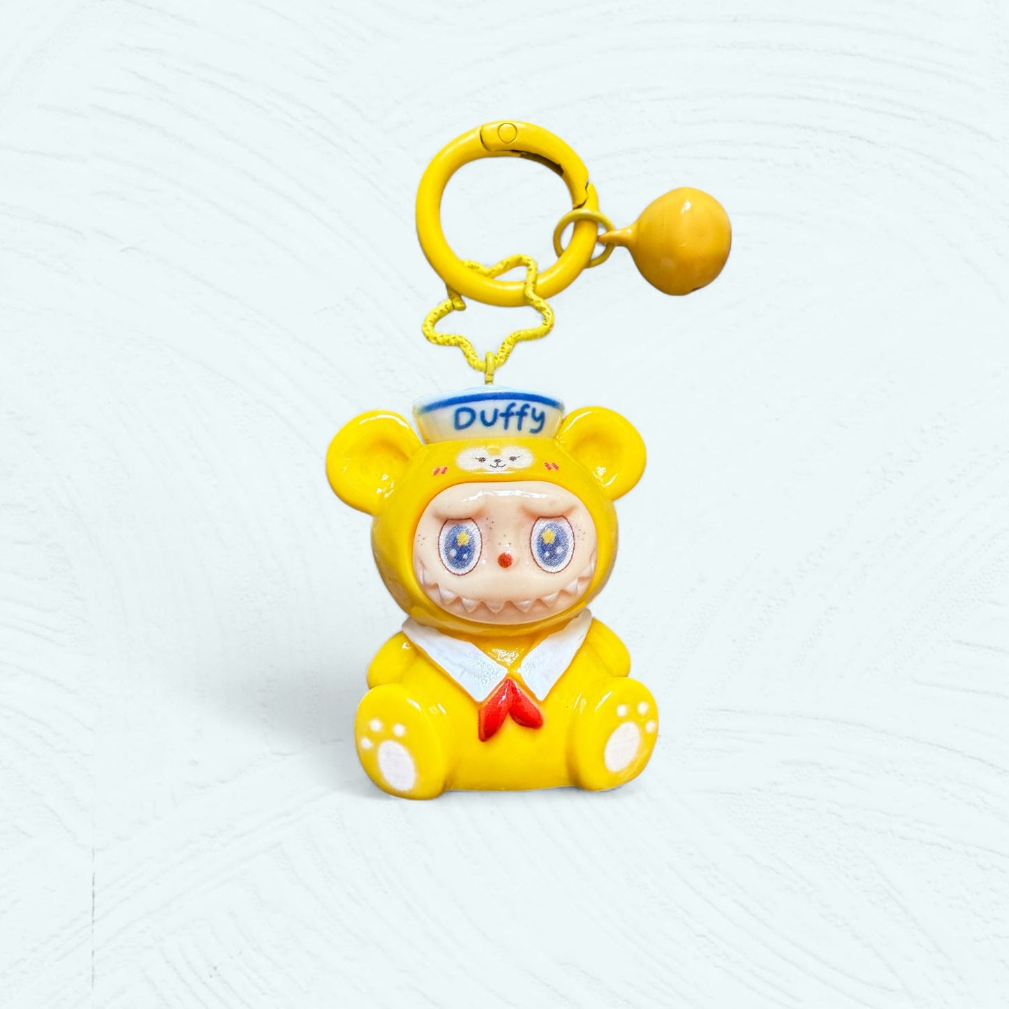 Porte-clé fait main Labubu déguisé en Duffy – Liana Charms