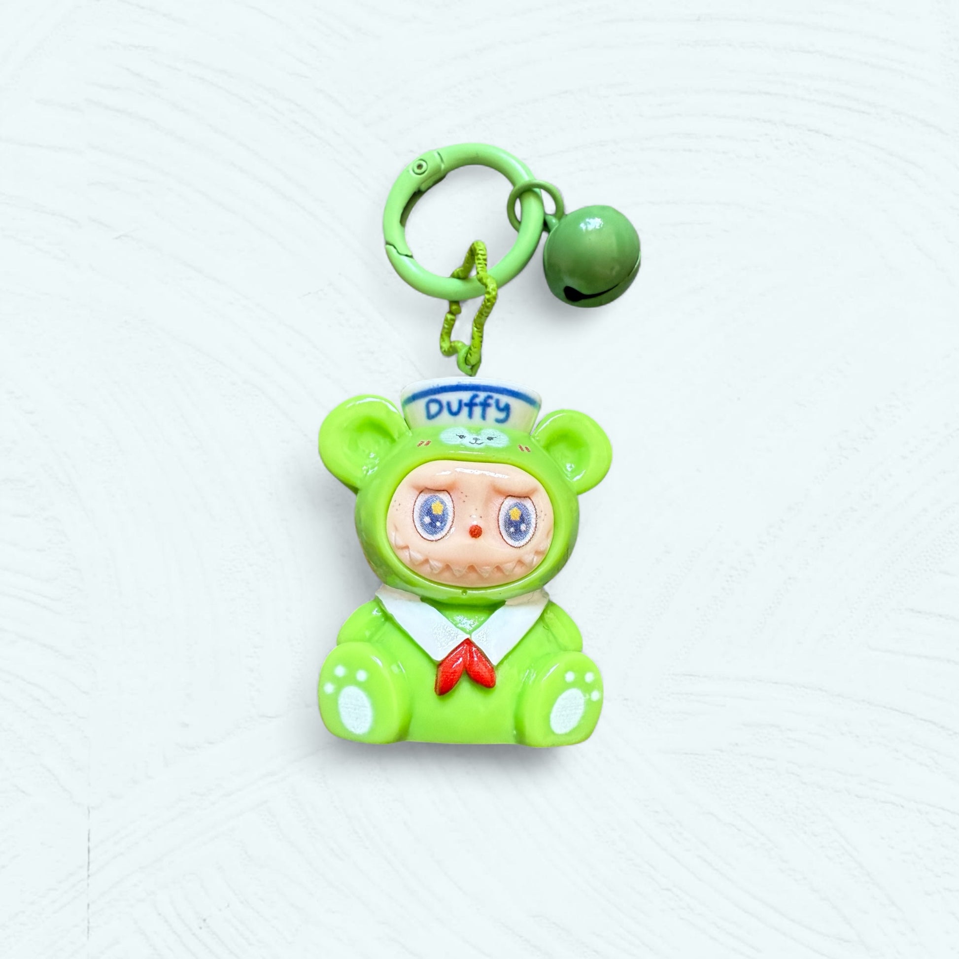 Porte-clé fait main Labubu déguisé en Duffy – Liana Charms