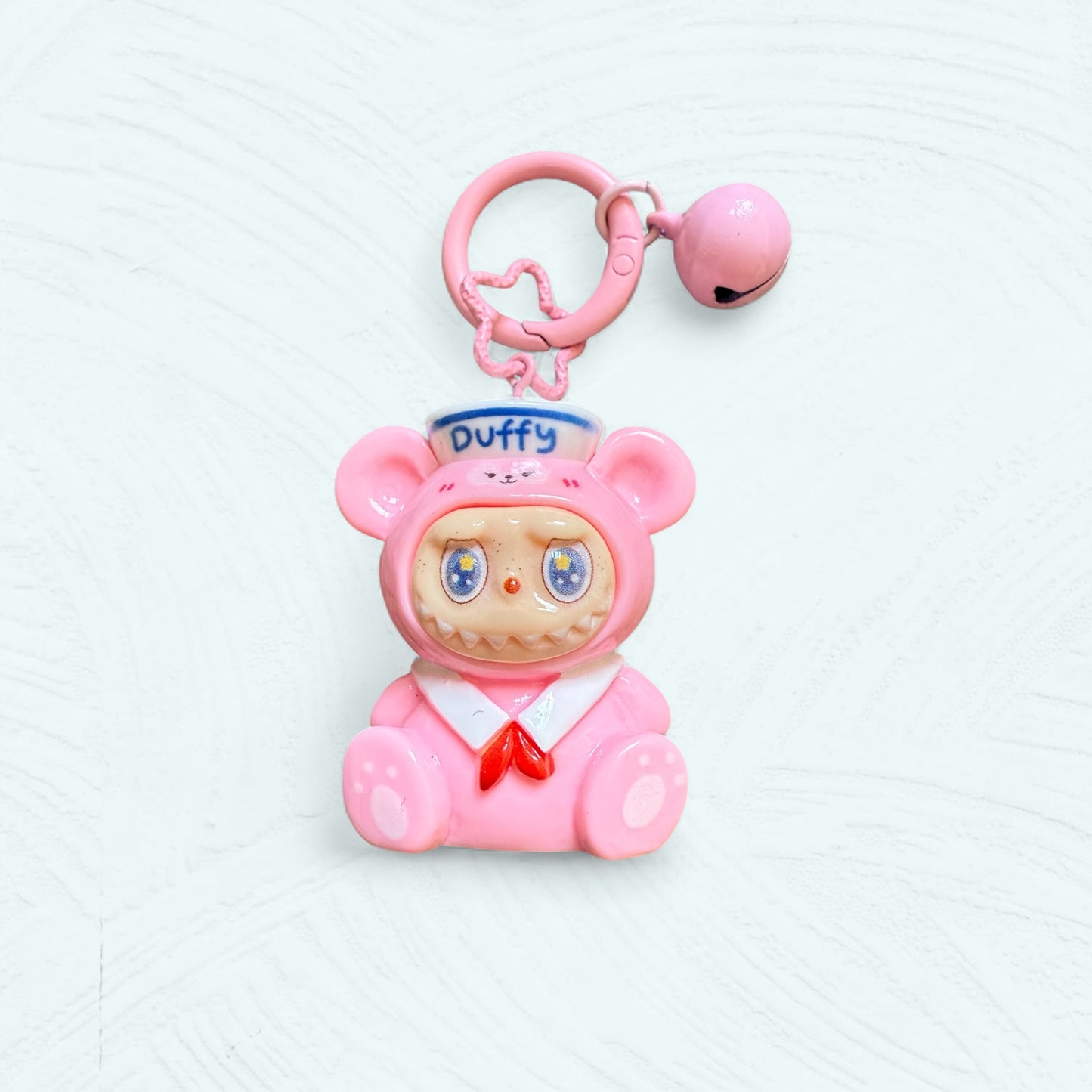 Porte-clé fait main Labubu déguisé en Duffy – Liana Charms