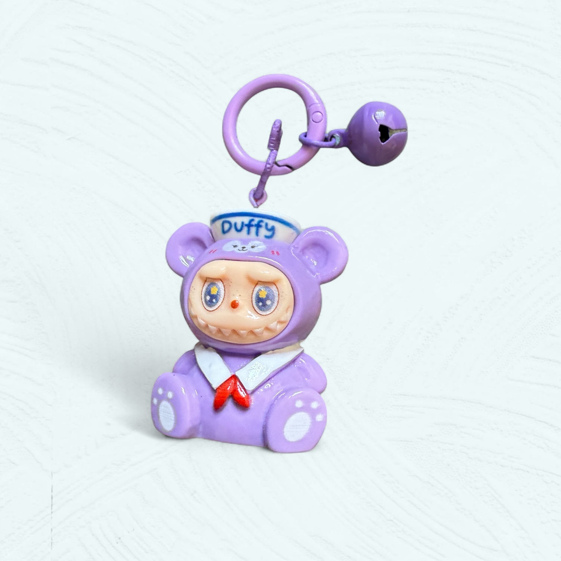 Porte-clé fait main Labubu déguisé en Duffy – Liana Charms