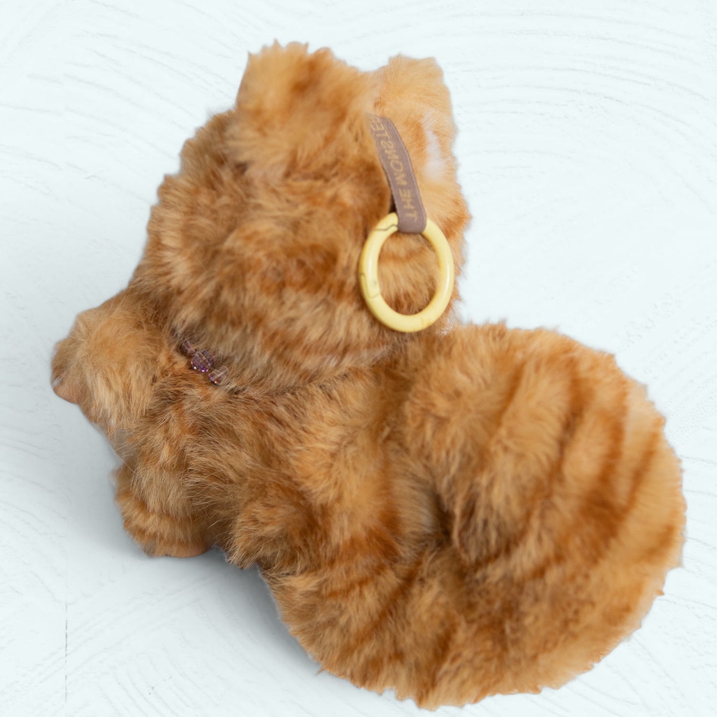 Labubu chat roux customisé – Pièce unique fait main