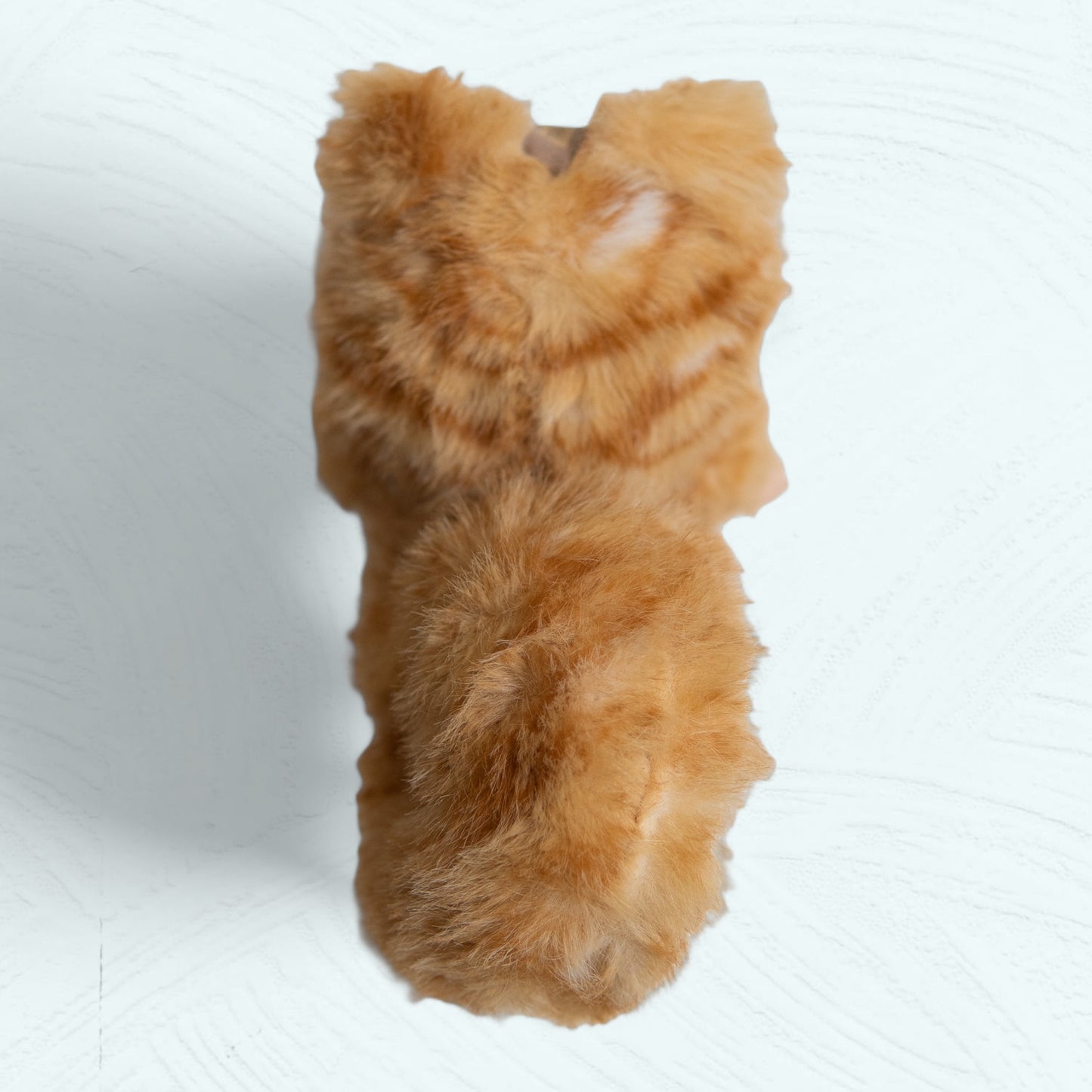 Labubu chat roux customisé – Pièce unique fait main