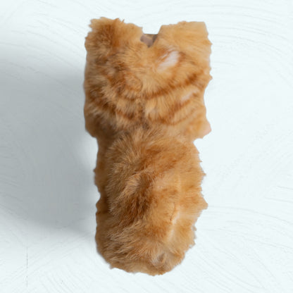 Labubu chat roux customisé – Pièce unique fait main