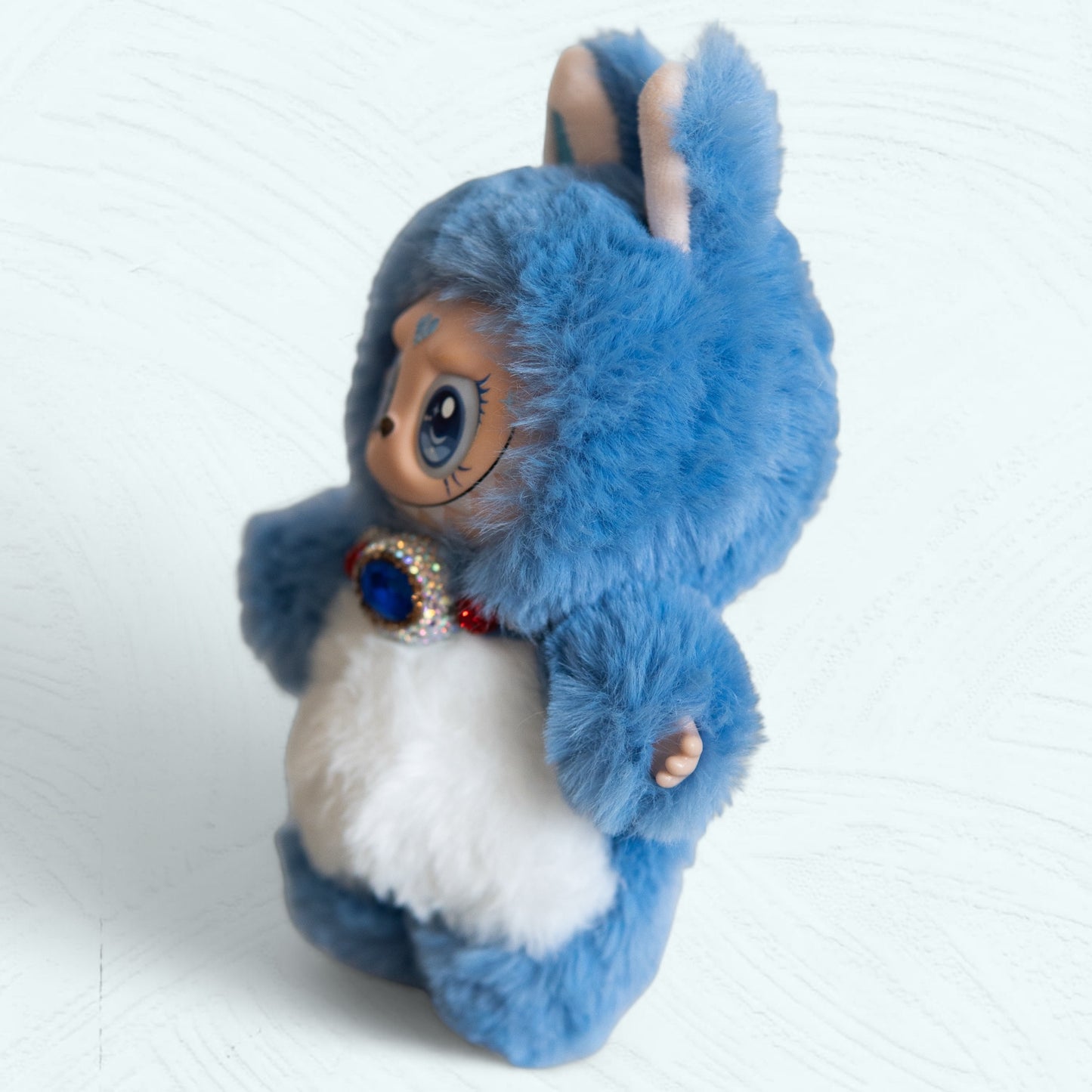 Labubu customisé – Costume Doraemon (pièce unique)