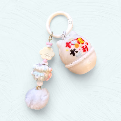 Porte-clés Labubu – Série Daruma colorée