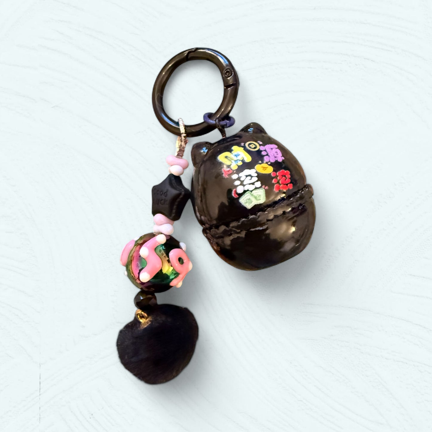 Porte-clés Labubu – Série Daruma colorée